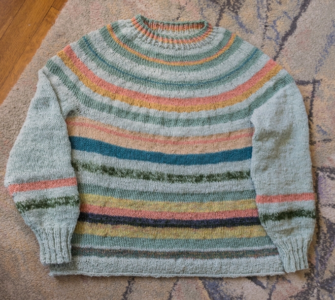 Striped Sweater finished